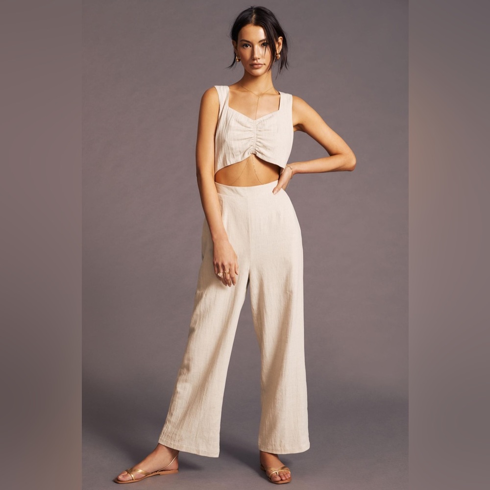 Lost + Wander Cream Jumpsuit